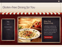 Tablet Screenshot of glutenfreediningforyou.com